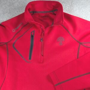 Sunice Quarter Zip Pullover Men Medium Red Active Golf Performance Gorpcore